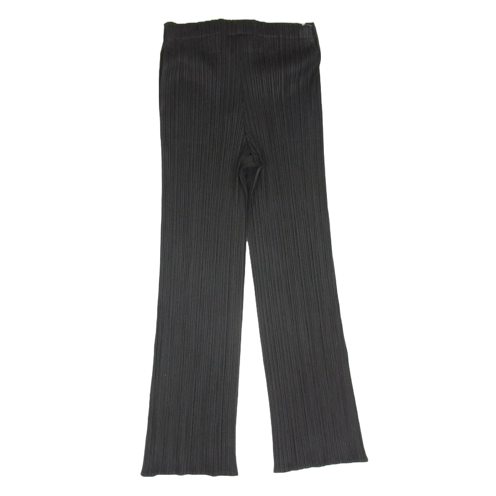 PLEATS PLEASE プリーツプリーズ イッセイミヤケ PP41-423 プリーツ加工 ロング パンツ チャコール系 2【中古】