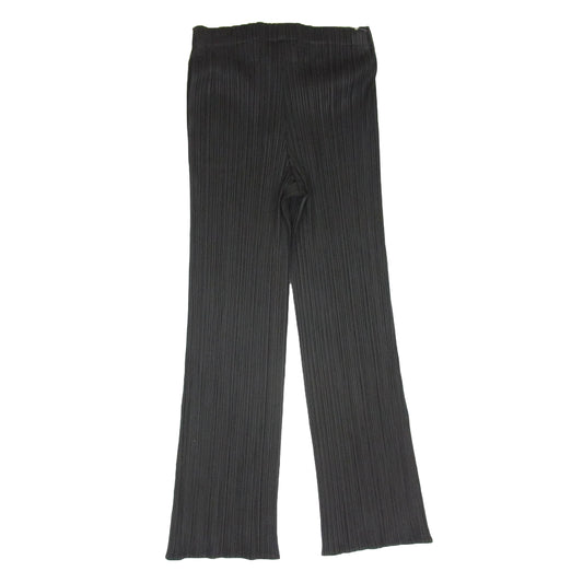 PLEATS PLEASE プリーツプリーズ イッセイミヤケ PP41-423 プリーツ加工 ロング パンツ チャコール系 2【中古】
