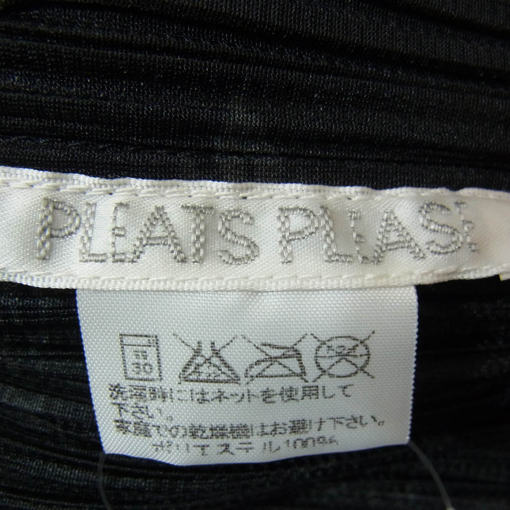 PLEATS PLEASE プリーツプリーズ イッセイミヤケ PP41-JJ723 プリーツ加工 ドラゴン 桃 中国 龍 縁起柄 総柄 ジャケット シャツ ブラック系 4【中古】