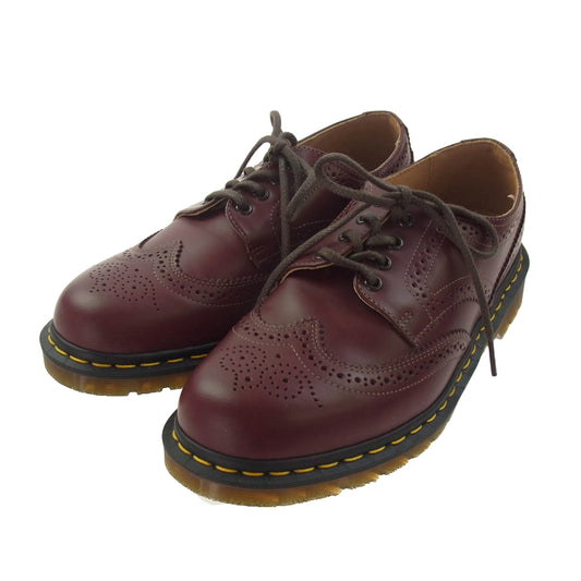 COMME des GARCONS HOMME DEUX コムデギャルソンオムドゥ DZ-K102-001 イングランド製 Dr.Martens ドクターマーチン コラボ ブーツ 13923600 SMOOTH TG CHERRY RED 赤みがかった茶色 UK9【新古品】【未使用】【中古】