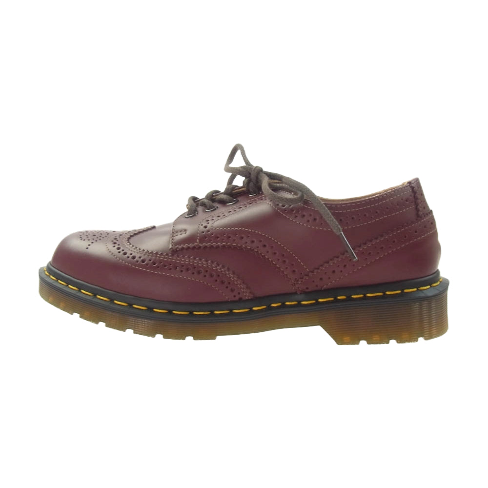 COMME des GARCONS HOMME DEUX コムデギャルソンオムドゥ DZ-K102-001 イングランド製 Dr.Martens ドクターマーチン コラボ ブーツ 13923600 SMOOTH TG CHERRY RED 赤みがかった茶色 UK9【新古品】【未使用】【中古】