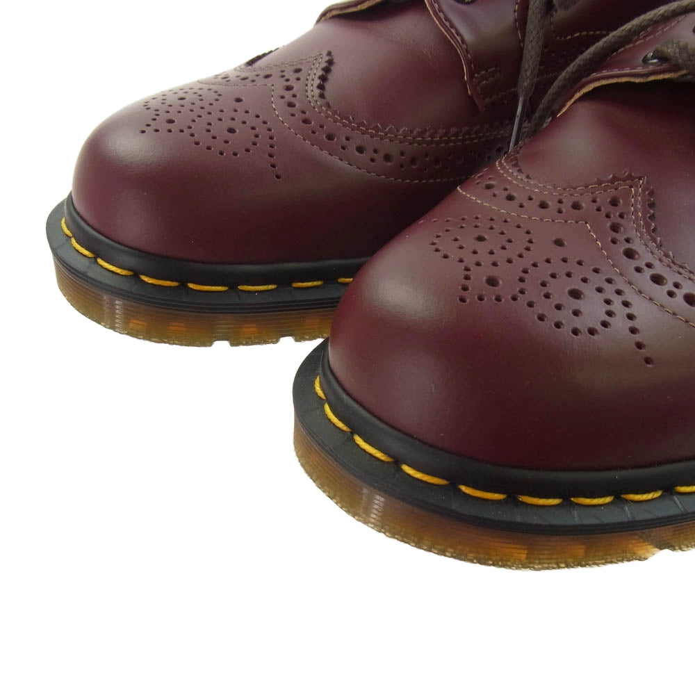 COMME des GARCONS HOMME DEUX コムデギャルソンオムドゥ DZ-K102-001 イングランド製 Dr.Martens ドクターマーチン コラボ ブーツ 13923600 SMOOTH TG CHERRY RED 赤みがかった茶色 UK9【新古品】【未使用】【中古】