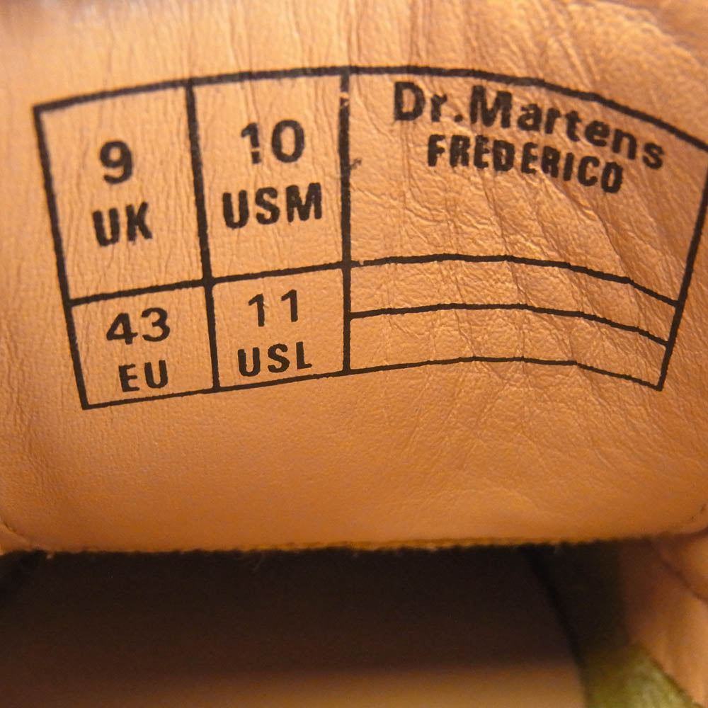 COMME des GARCONS HOMME DEUX コムデギャルソンオムドゥ DZ-K102-001 イングランド製 Dr.Martens ドクターマーチン コラボ ブーツ 13923600 SMOOTH TG CHERRY RED 赤みがかった茶色 UK9【新古品】【未使用】【中古】