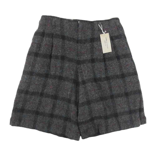 COMME des GARCONS HOMME PLUS コムデギャルソンオムプリュス AD2024 PN-P025-051 ウール 縮絨 チェック 柄 パンツ グレー系 S【極上美品】【中古】