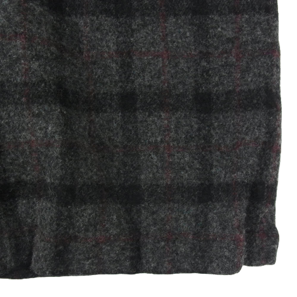 COMME des GARCONS HOMME PLUS コムデギャルソンオムプリュス AD2024 PN-P025-051 ウール 縮絨 チェック 柄 パンツ グレー系 S【極上美品】【中古】