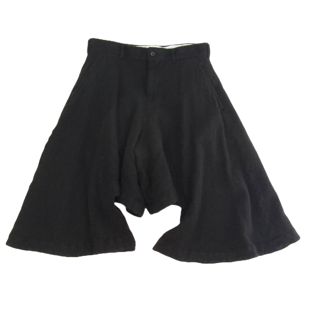 COMME des GARCONS HOMME PLUS コムデギャルソンオムプリュス AD2024 PN-P033-051 ウール 縮絨 黒 無地 パンツ ブラック系 S【極上美品】【中古】