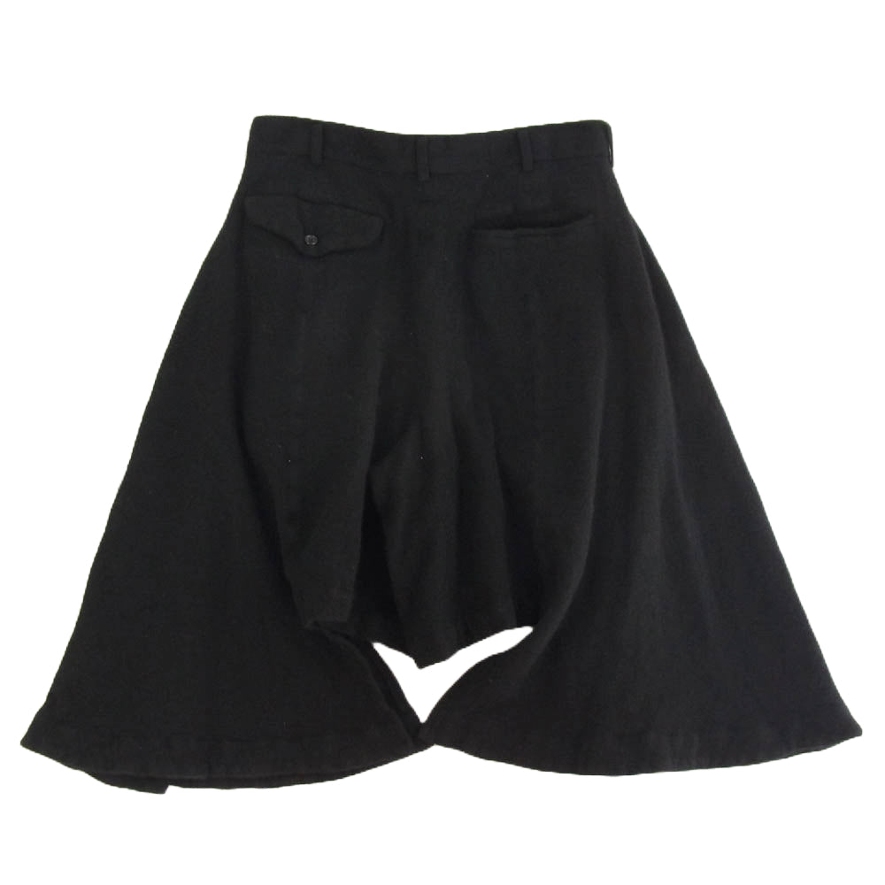 COMME des GARCONS HOMME PLUS コムデギャルソンオムプリュス AD2024 PN-P033-051 ウール 縮絨 黒 無地 パンツ ブラック系 S【極上美品】【中古】