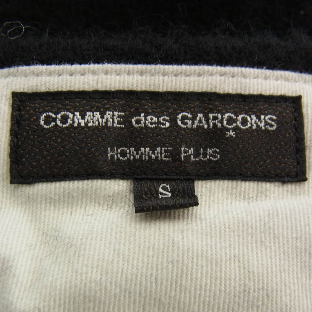 COMME des GARCONS HOMME PLUS コムデギャルソンオムプリュス AD2024 PN-P033-051 ウール 縮絨 黒 無地 パンツ ブラック系 S【極上美品】【中古】