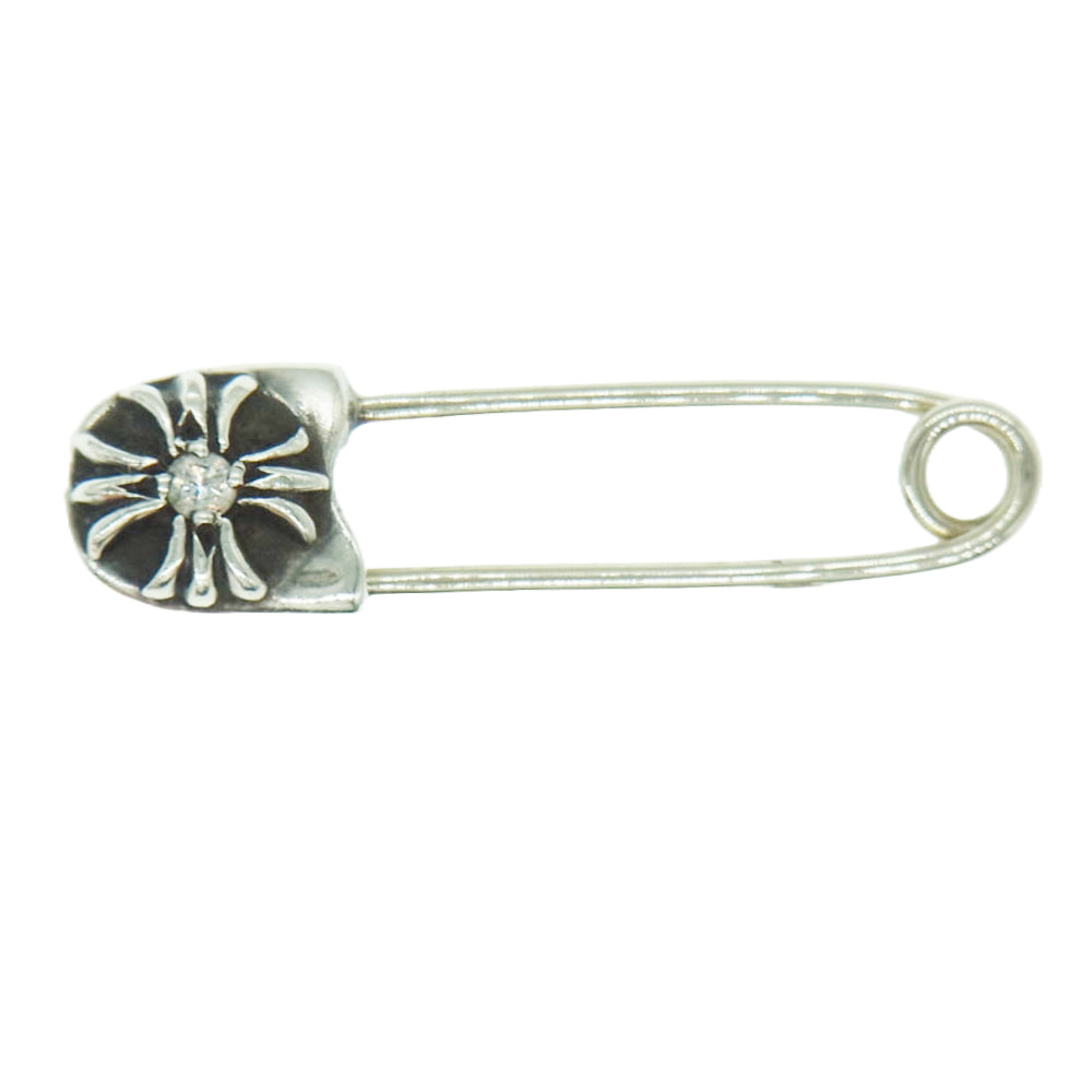 CHROME HEARTS クロムハーツ（原本無） SAFETY PIN SM 1DIA スモールセーフティピン １ダイヤ シルバー系【中古】