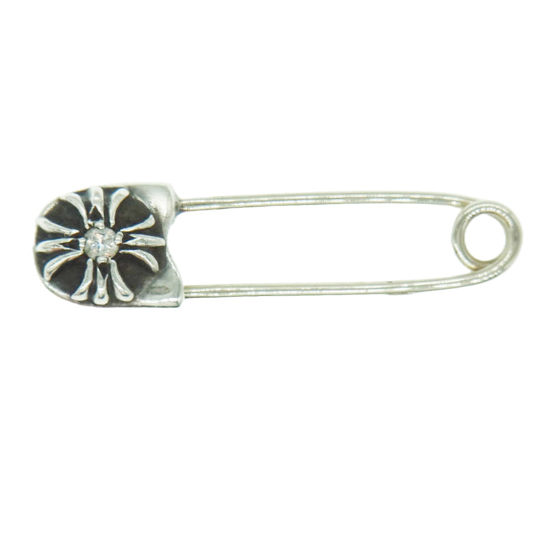 CHROME HEARTS クロムハーツ（原本無） SAFETY PIN SM 1DIA スモールセーフティピン １ダイヤ シルバー系【中古】