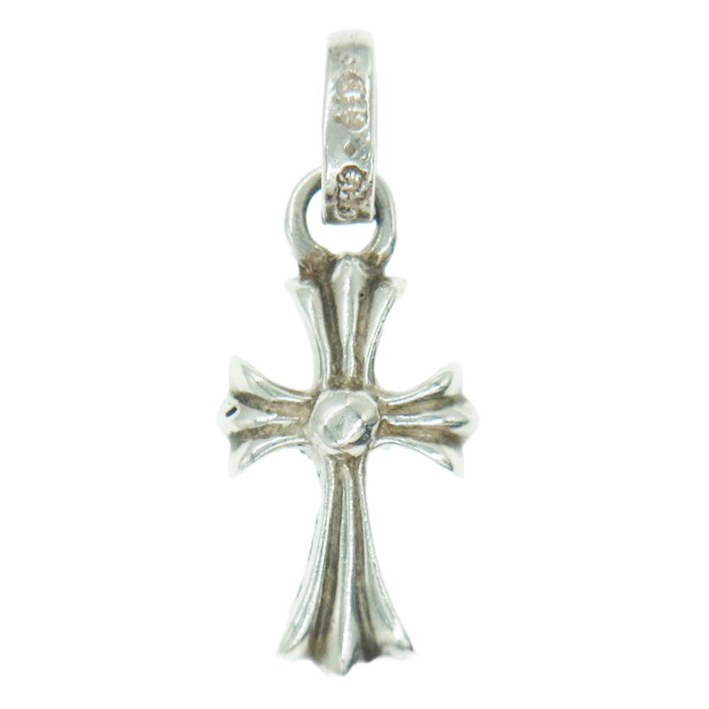 CHROME HEARTS クロムハーツ（原本無） CRS BBYFAT P DMND ベイビーファット パヴェ ダイヤ クロス チャーム ペンダントトップ シルバー系【中古】