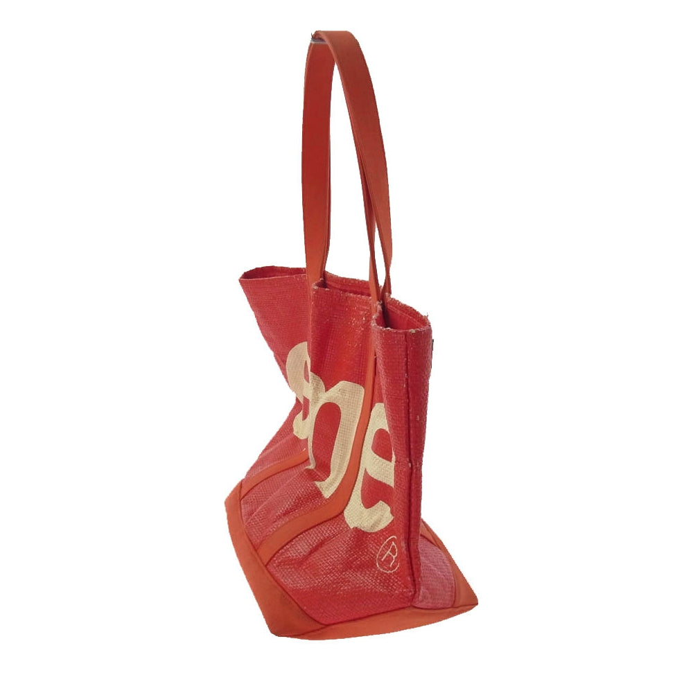 Supreme シュプリーム 20SS RAFFIA TOTE BAG ラフィア トート バッグ レッド系【中古】