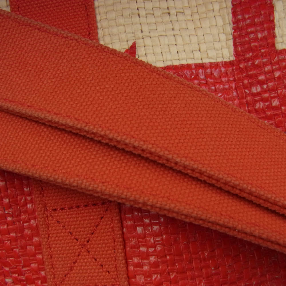 Supreme シュプリーム 20SS RAFFIA TOTE BAG ラフィア トート バッグ レッド系【中古】