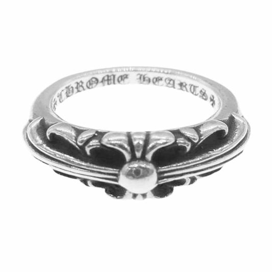 CHROME HEARTS クロムハーツ（原本無） BABY CLASSIC ベイビークラシック フローラルクロス リング シルバー系 9号【中古】