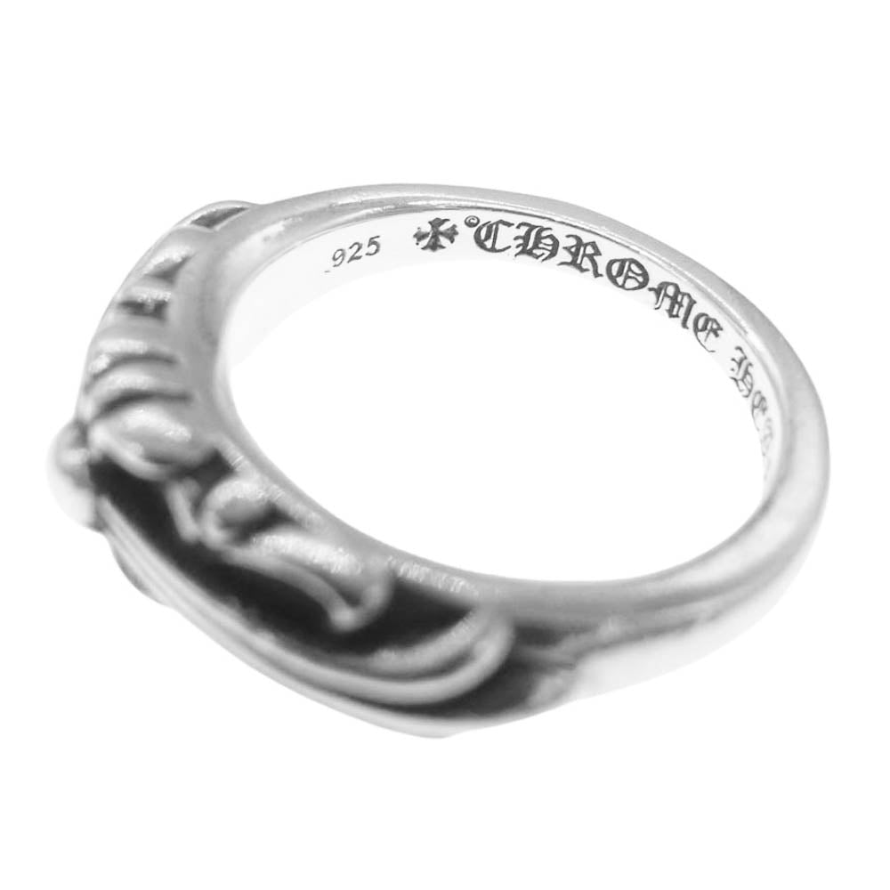 CHROME HEARTS クロムハーツ（原本無） BABY CLASSIC ベイビークラシック フローラルクロス リング シルバー系 9号【中古】