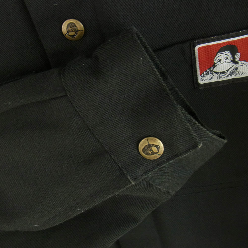 BEN DAVIS ベンデイビス UNION MADE 裏地ブランケット ジャケット カーバーオール ブラック系【中古】