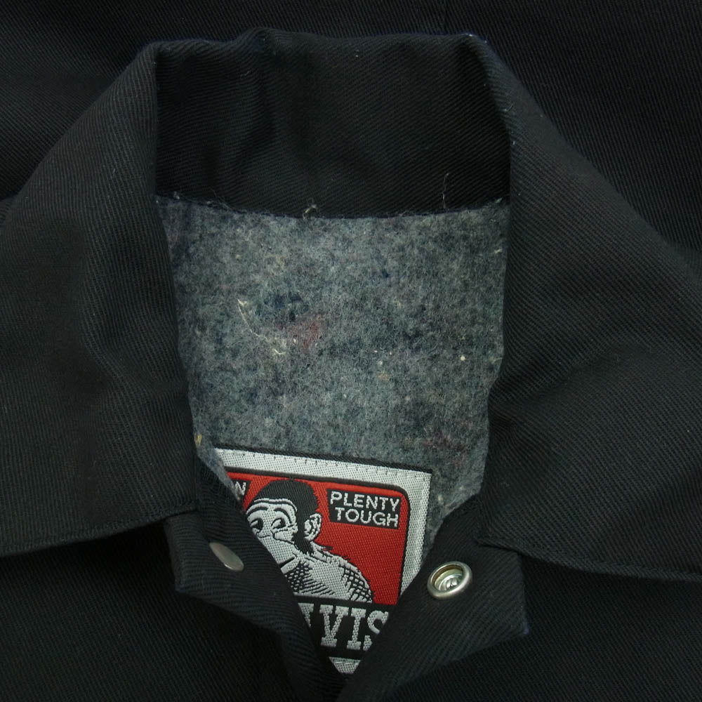 BEN DAVIS ベンデイビス UNION MADE 裏地ブランケット ジャケット カーバーオール ブラック系【中古】