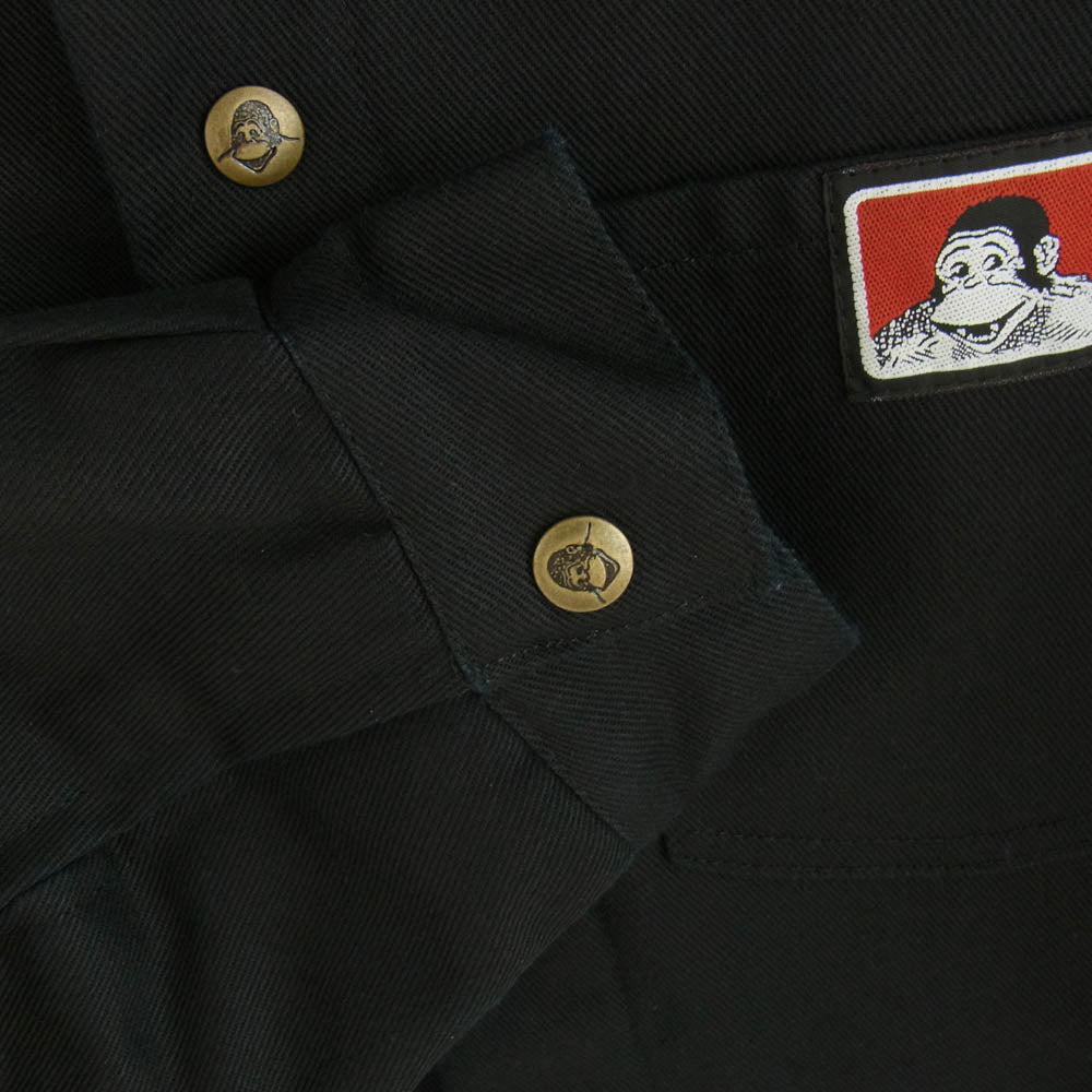 BEN DAVIS ベンデイビス UNION MADE 裏地ブランケット ジャケット カーバーオール ブラック系【中古】