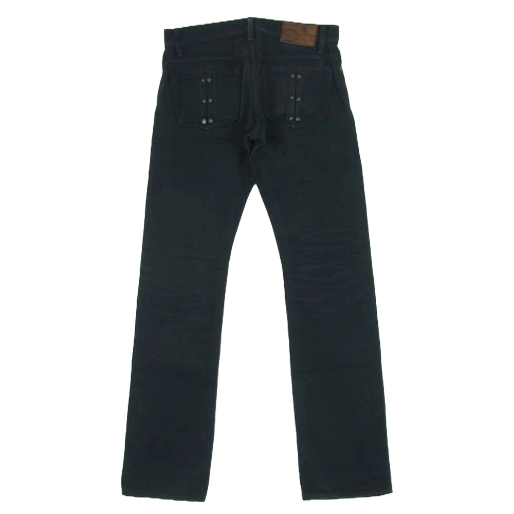 Celt&Cobra ケルト&コブラ J4-B スリム ブラック デニム パンツ 日本製 ブラック系 W28 L32【中古】