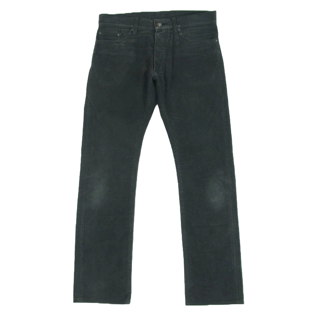 Celt&Cobra ケルト&コブラ 3AWP-02 レザー コーデュロイ パンツ 日本製 ダークグレー系 W29 L34【中古】