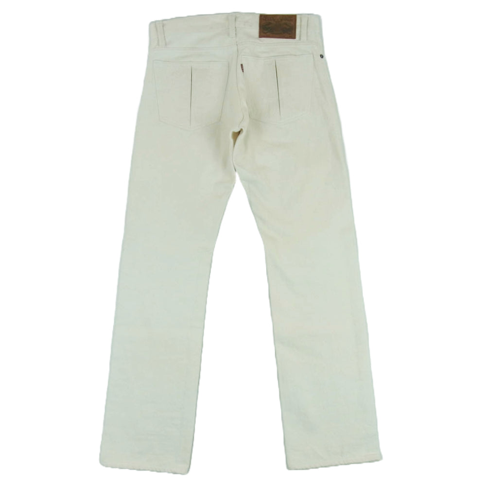 Celt&Cobra ケルト&コブラ J3 ストレート ネップ ホワイト デニム パンツ 日本製 オフホワイト系 W29 L32【中古】