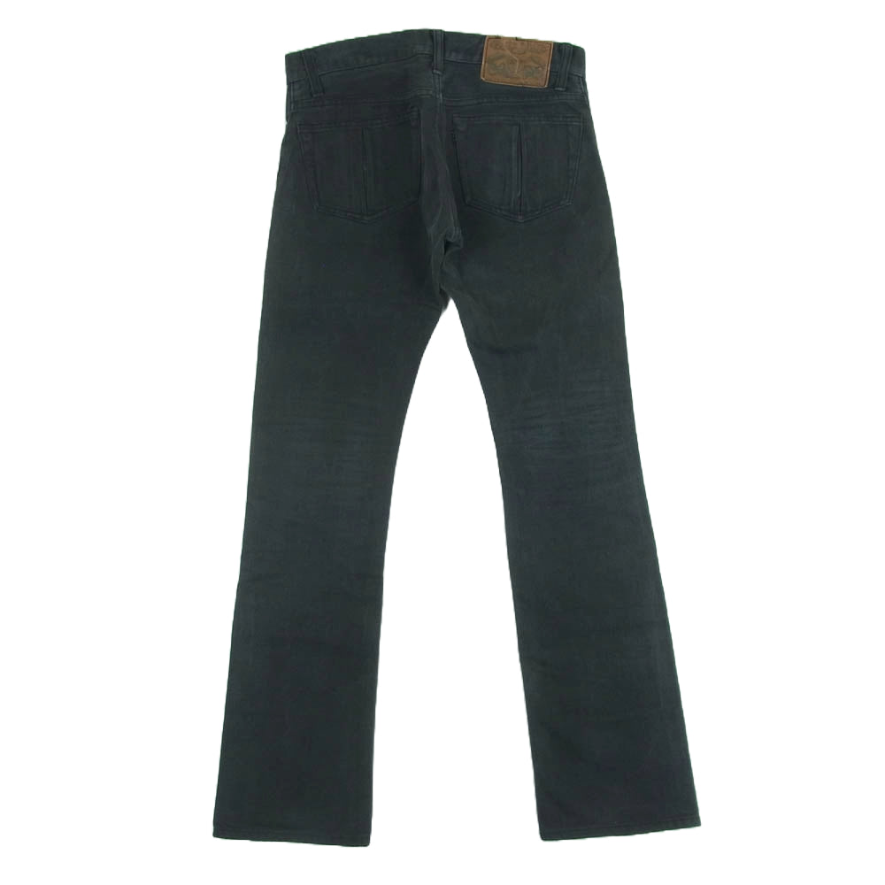 Celt&Cobra ケルト&コブラ J2 ブラック フレア デニム パンツ 日本製 ダークグレー系 W28 L32【中古】