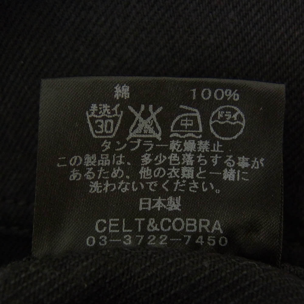 Celt&Cobra ケルト&コブラ CJK-3 ブラック デニム ジャケット ブラック系 S【中古】