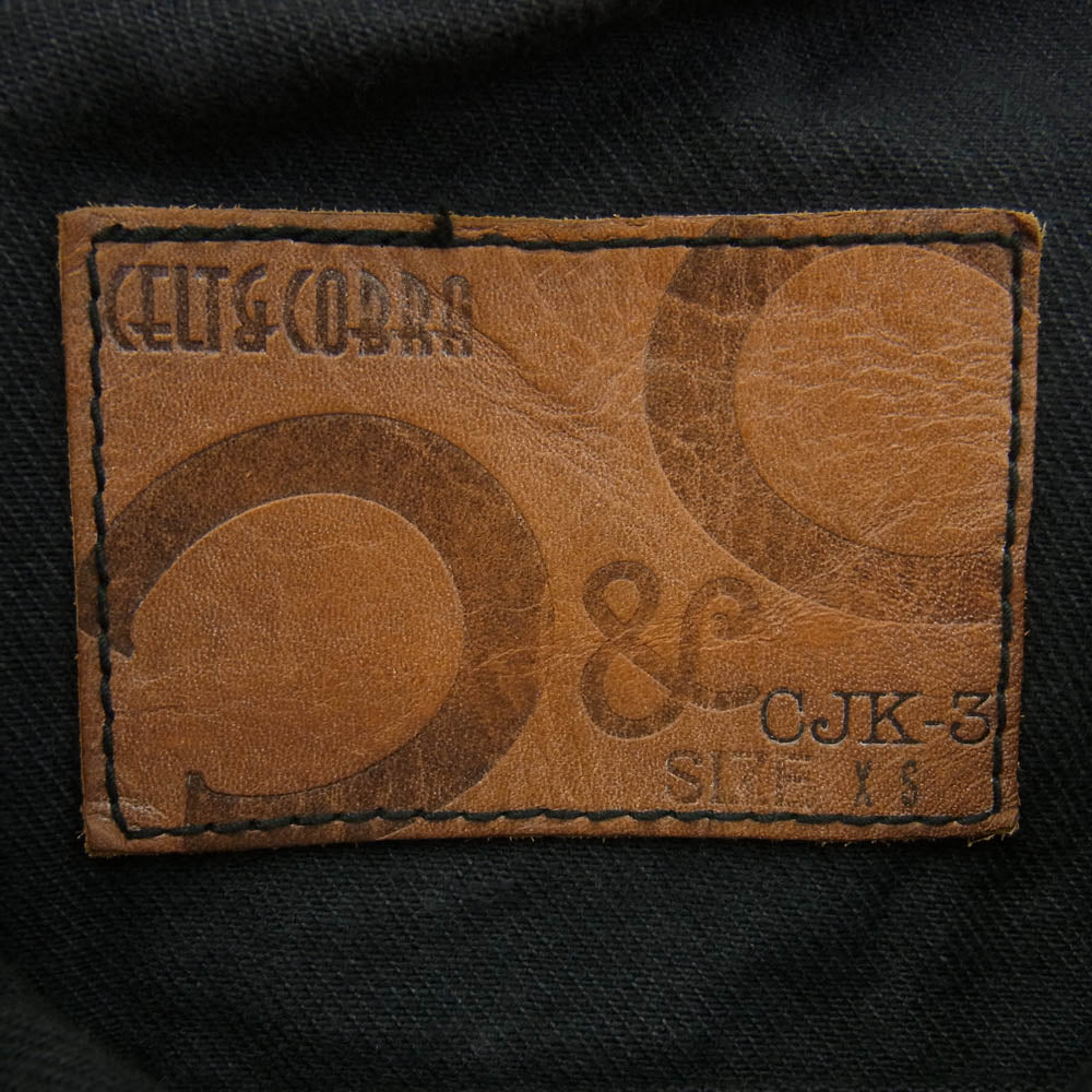 Celt&Cobra ケルト&コブラ CJK-3 ブラック デニム ジャケット ブラック系 XS【中古】