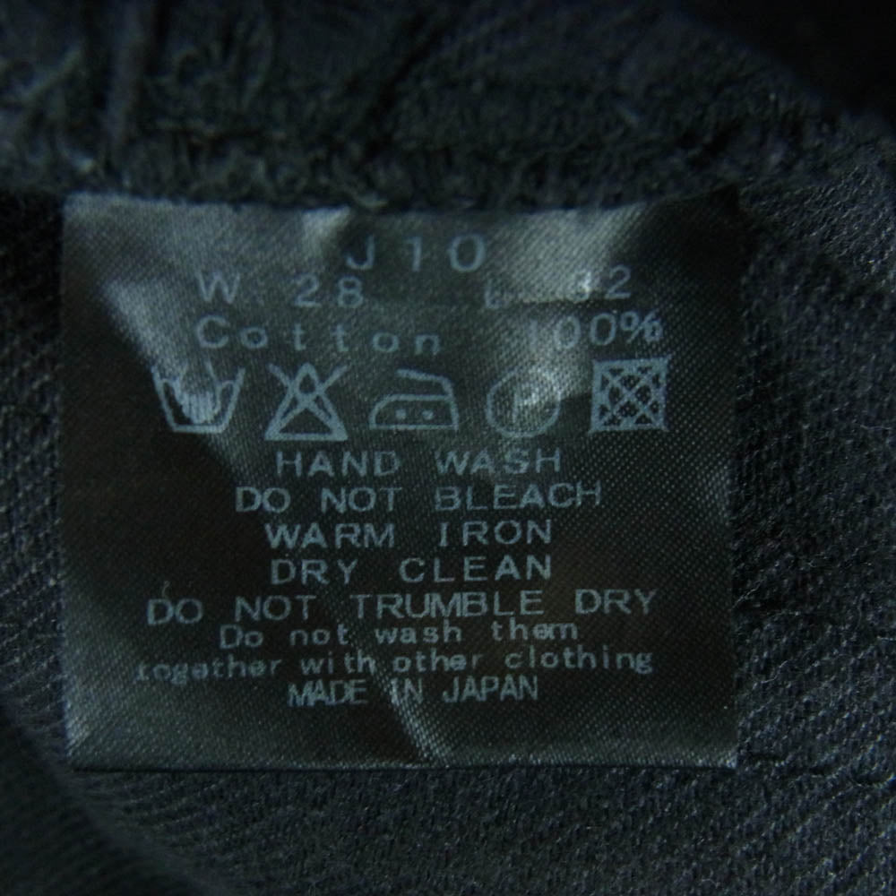 Celt&Cobra ケルト&コブラ J10 ボタンフライ ストレート ブラック デニム パンツ 日本製 ブラック系 W28 L32【中古】