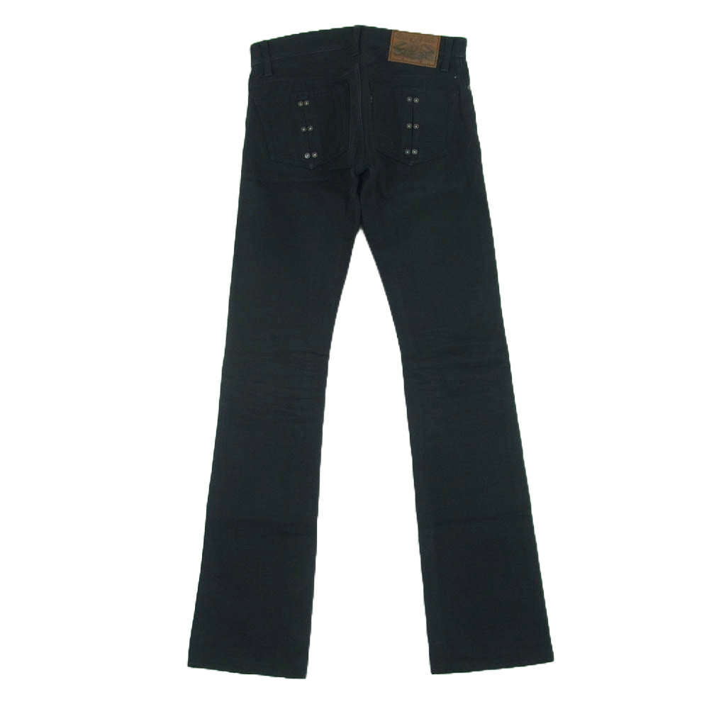 Celt&Cobra ケルト&コブラ J5 ブーツカット ブラック デニム パンツ 日本製 ブラック系 W28 L36【中古】