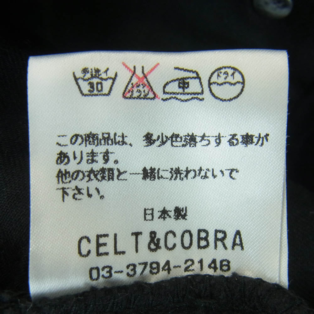 Celt&Cobra ケルト&コブラ J5 ブーツカット ブラック デニム パンツ 日本製 ブラック系 W28 L36【中古】