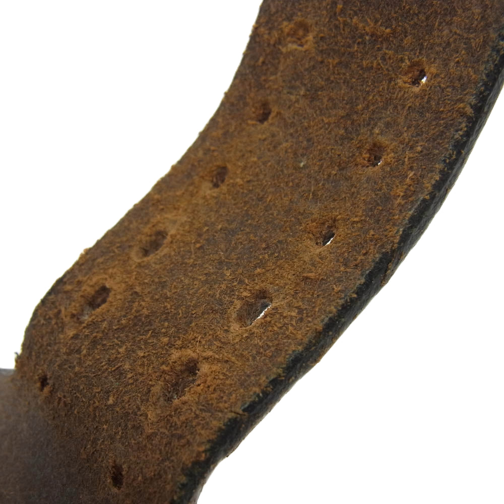 WOLF'S HEAD ウルフズヘッド ラウンドスタッズ レザー ブレスレット ブラック系【中古】