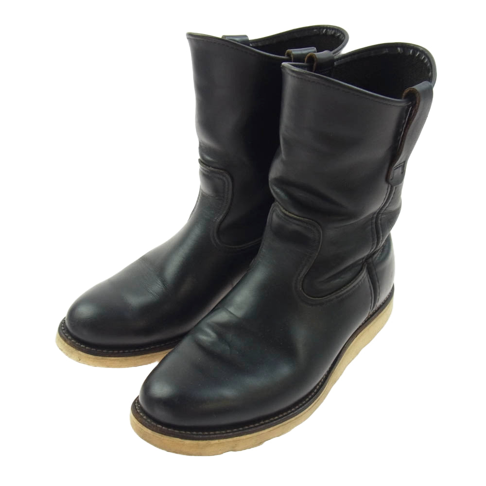 RED WING レッドウィング 8169 刺繍羽 PECOS BOOTS ペコス ブーツ ブラック系 8E【中古】