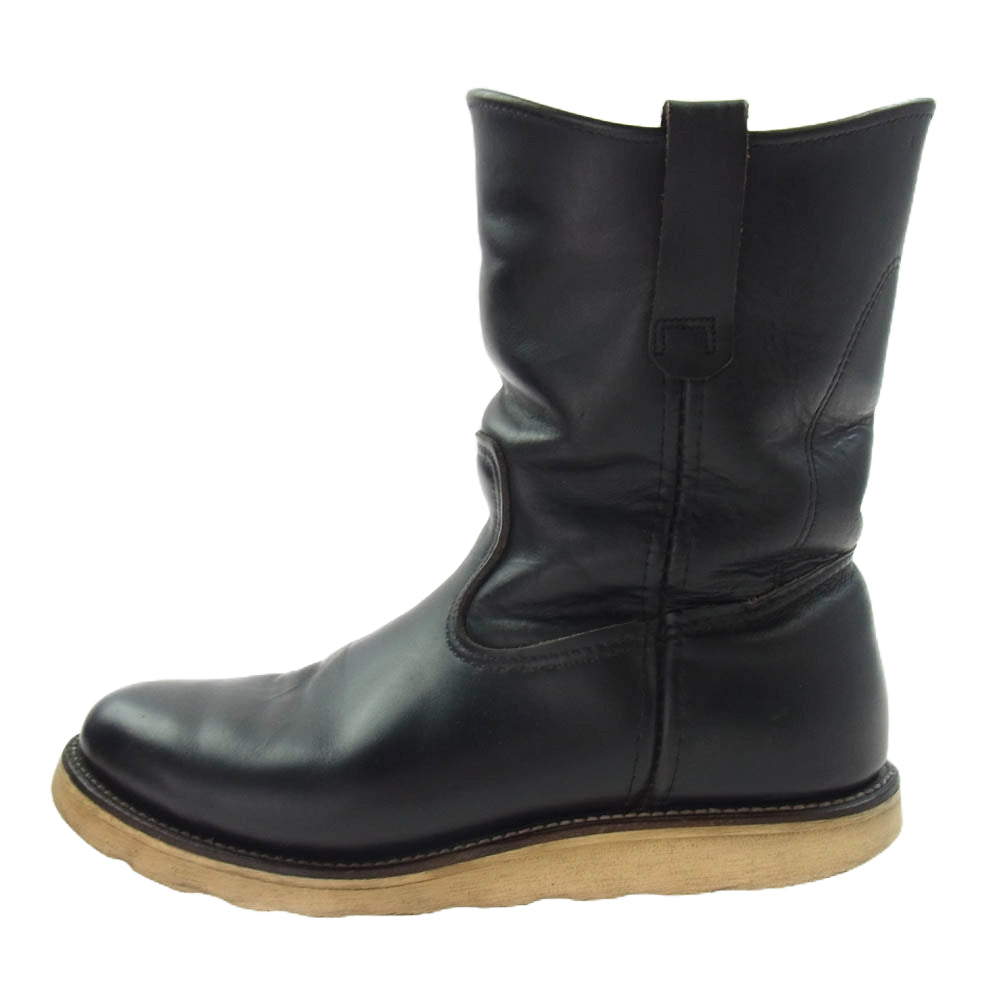 RED WING レッドウィング 8169 刺繍羽 PECOS BOOTS ペコス ブーツ ブラック系 8E【中古】