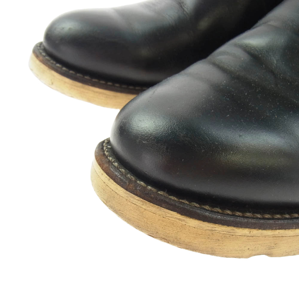 RED WING レッドウィング 8169 刺繍羽 PECOS BOOTS ペコス ブーツ ブラック系 8E【中古】