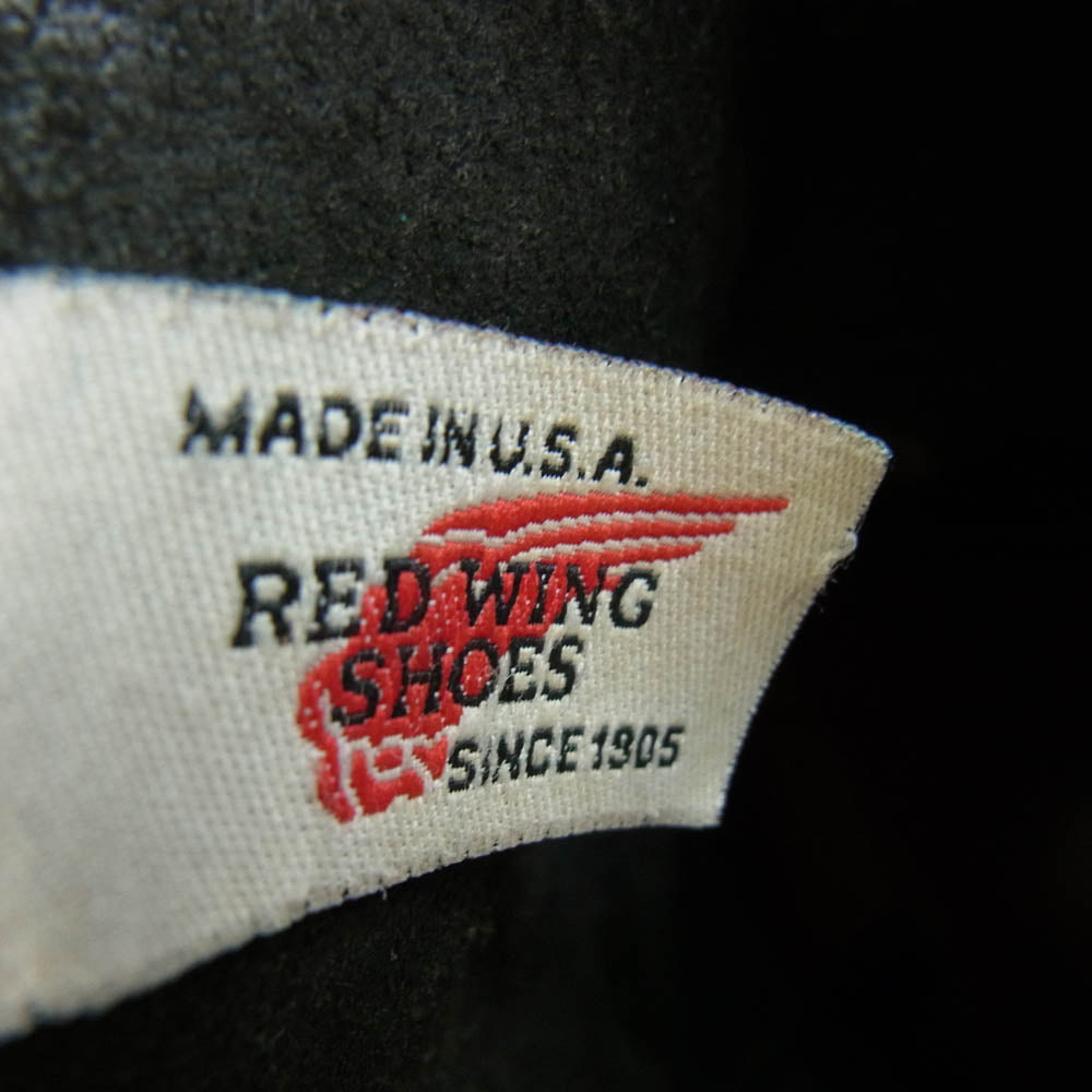 RED WING レッドウィング 8169 刺繍羽 PECOS BOOTS ペコス ブーツ ブラック系 8E【中古】