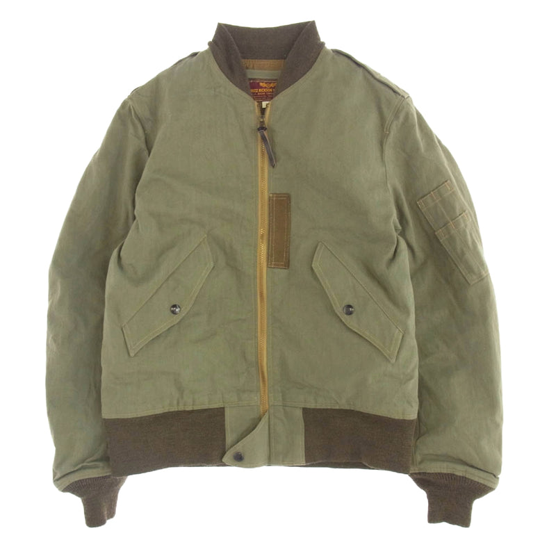Buzz Rickson's バズリクソンズ BR13878 TYPE L-2 CIVILIAN MODEL コットン フライトジャケット モスグリーン系 34【中古】