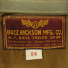 Buzz Rickson's バズリクソンズ BR13878 TYPE L-2 CIVILIAN MODEL コットン フライトジャケット モスグリーン系 34【中古】