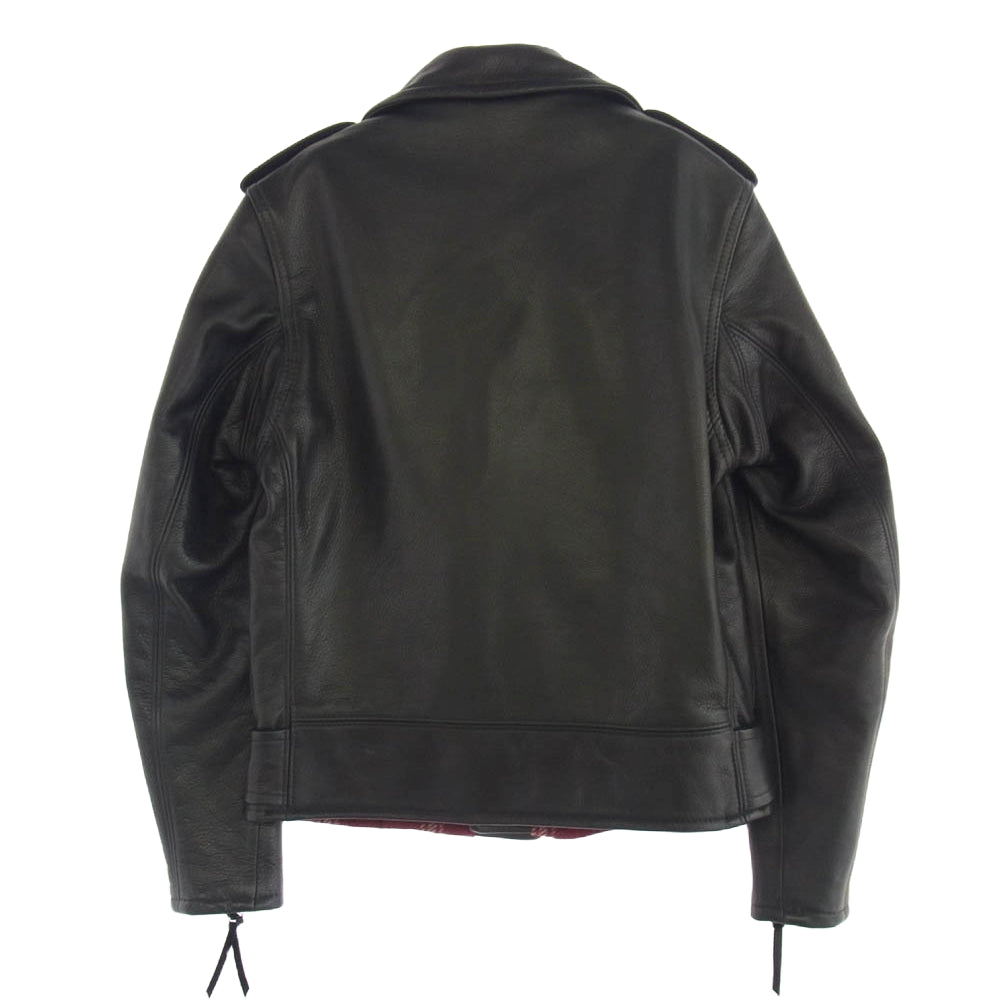 schott ショット 7821950020 528US COW NEW NAKED D-POCKET RIDERS ニューネイキッド レザー ダブルライダース ジャケット ブラック系 36【中古】