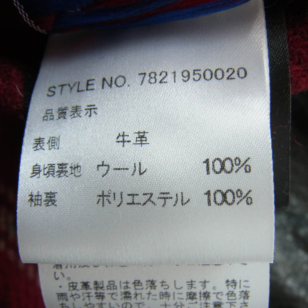 schott ショット 7821950020 528US COW NEW NAKED D-POCKET RIDERS ニューネイキッド レザー ダブルライダース ジャケット ブラック系 36【中古】