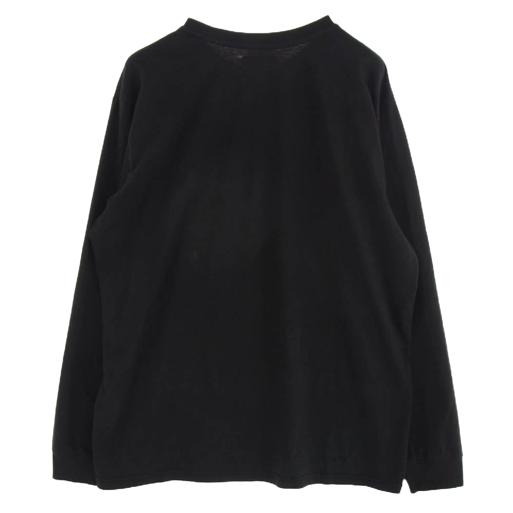 Supreme シュプリーム 24SS Embroidered Collar L/S Top Black エンブロイダード カラー ロング スリーブ トップ ブラック ブラック系 L【中古】