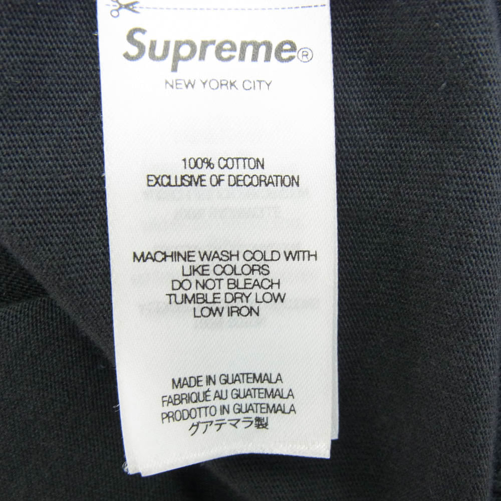 Supreme シュプリーム 24SS Embroidered Collar L/S Top Black エンブロイダード カラー ロング スリーブ トップ ブラック ブラック系 L【中古】