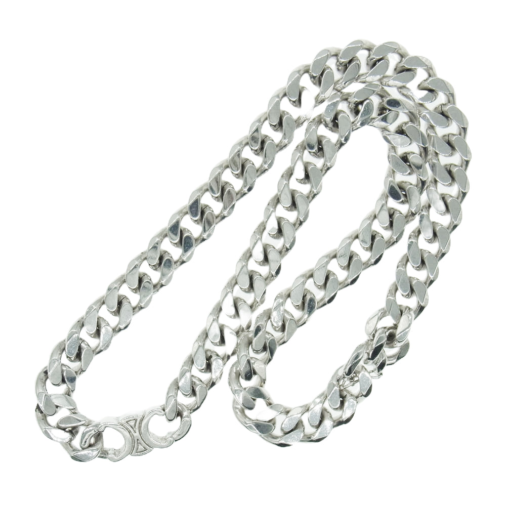 CELINE セリーヌ トリオンフ グルメット ネックレス シルバー系【中古