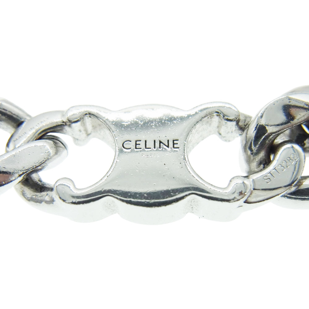 CELINE セリーヌ トリオンフ グルメット ネックレス シルバー系【中古】