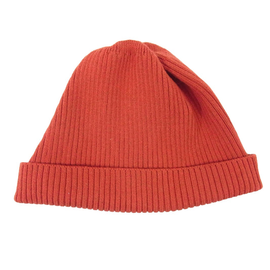 COOTIE クーティー Beanie リブ ビーニー ニット キャップ レッド系【中古】