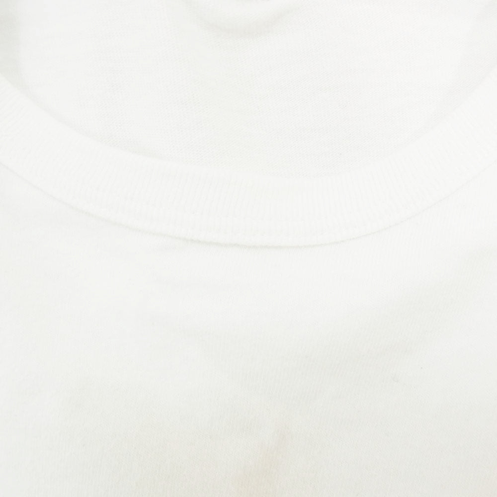 COOTIE クーティー Print L/S Tee ロゴ プリント ロング スリーブ Tシャツ ホワイト系 M【中古】