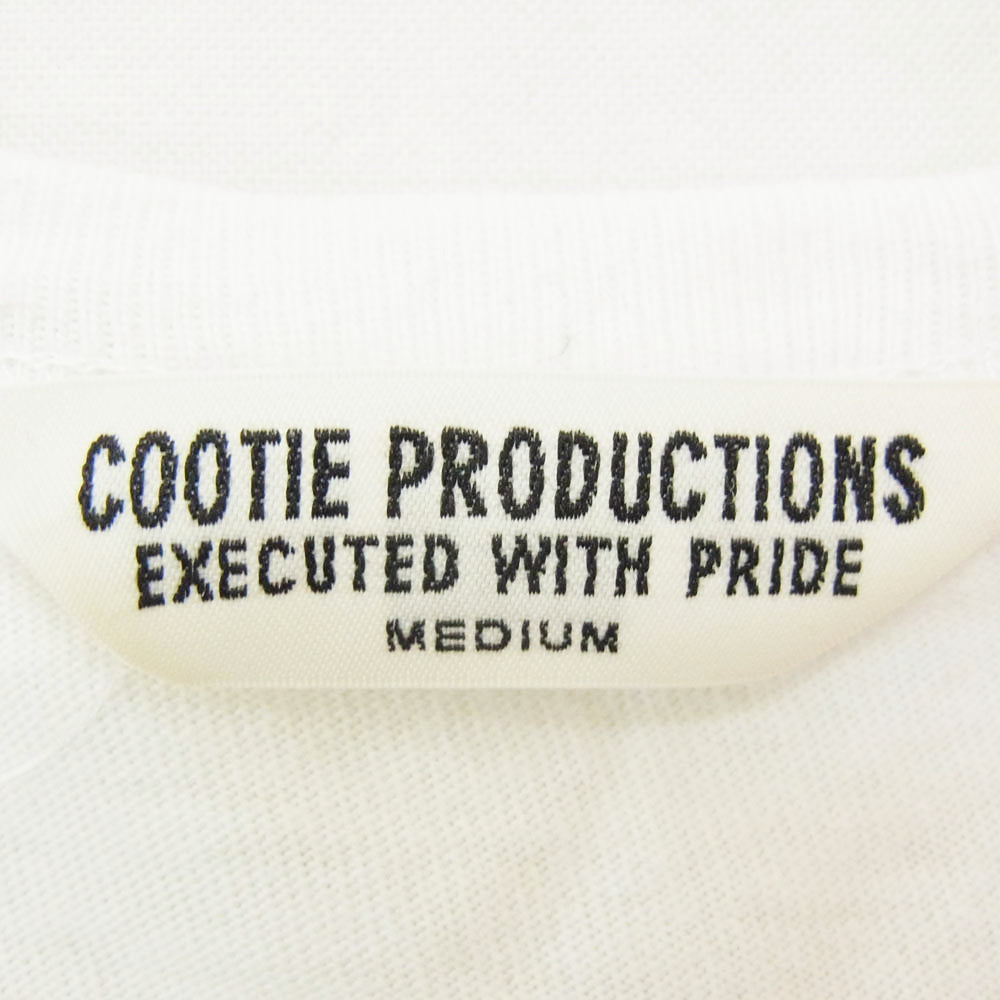 COOTIE クーティー 19AW Print L/S Tee マイライフマイルールス プリント ロングスリーブ Tシャツ ホワイト系 M【中古】