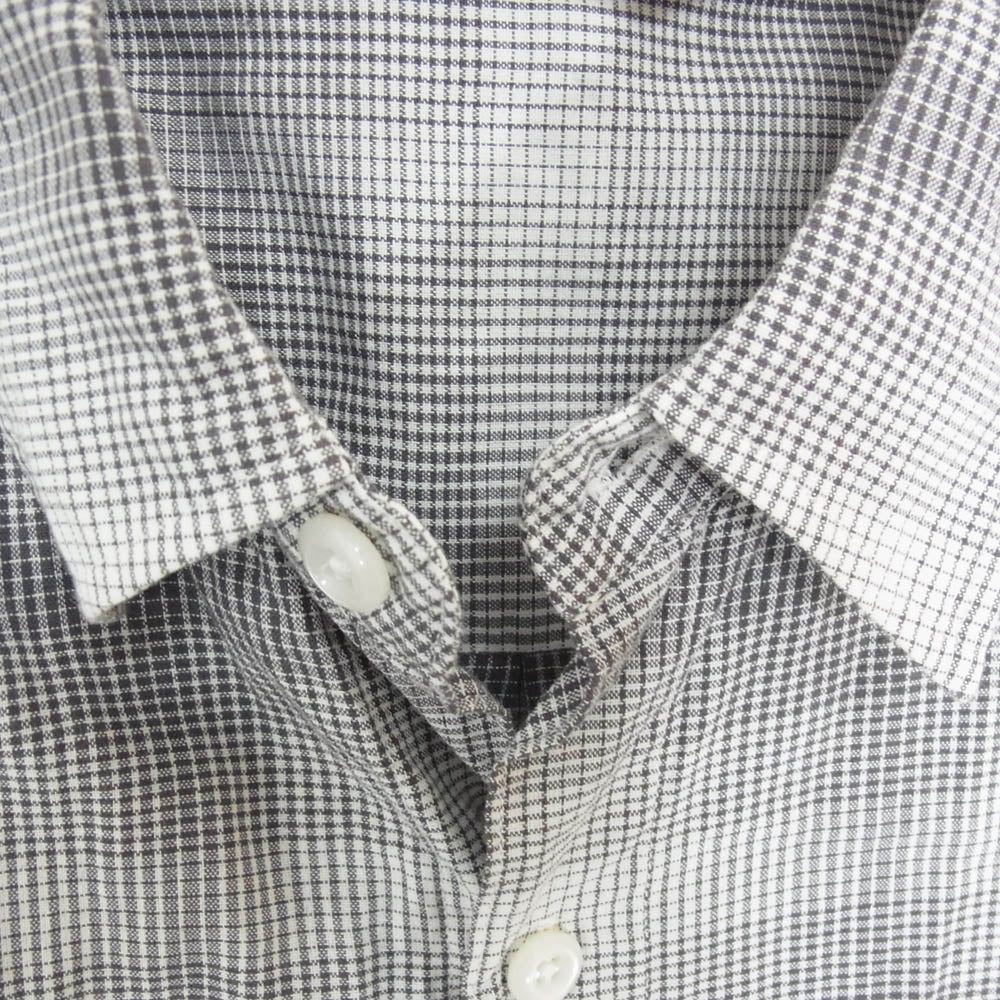 COOTIE クーティー 22SS Ombre Check S/S Shirt 半袖 チェック シャツ ブラック系 M【中古】