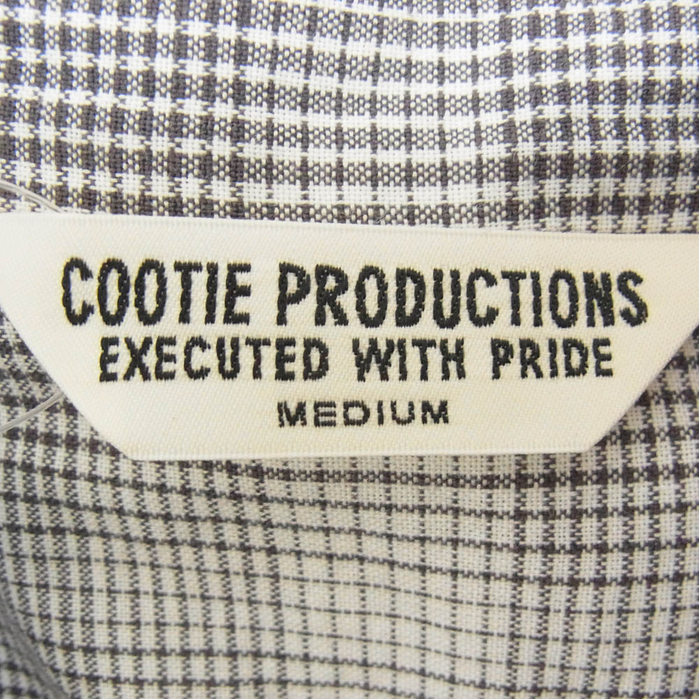 COOTIE クーティー 22SS Ombre Check S/S Shirt 半袖 チェック シャツ ブラック系 M【中古】