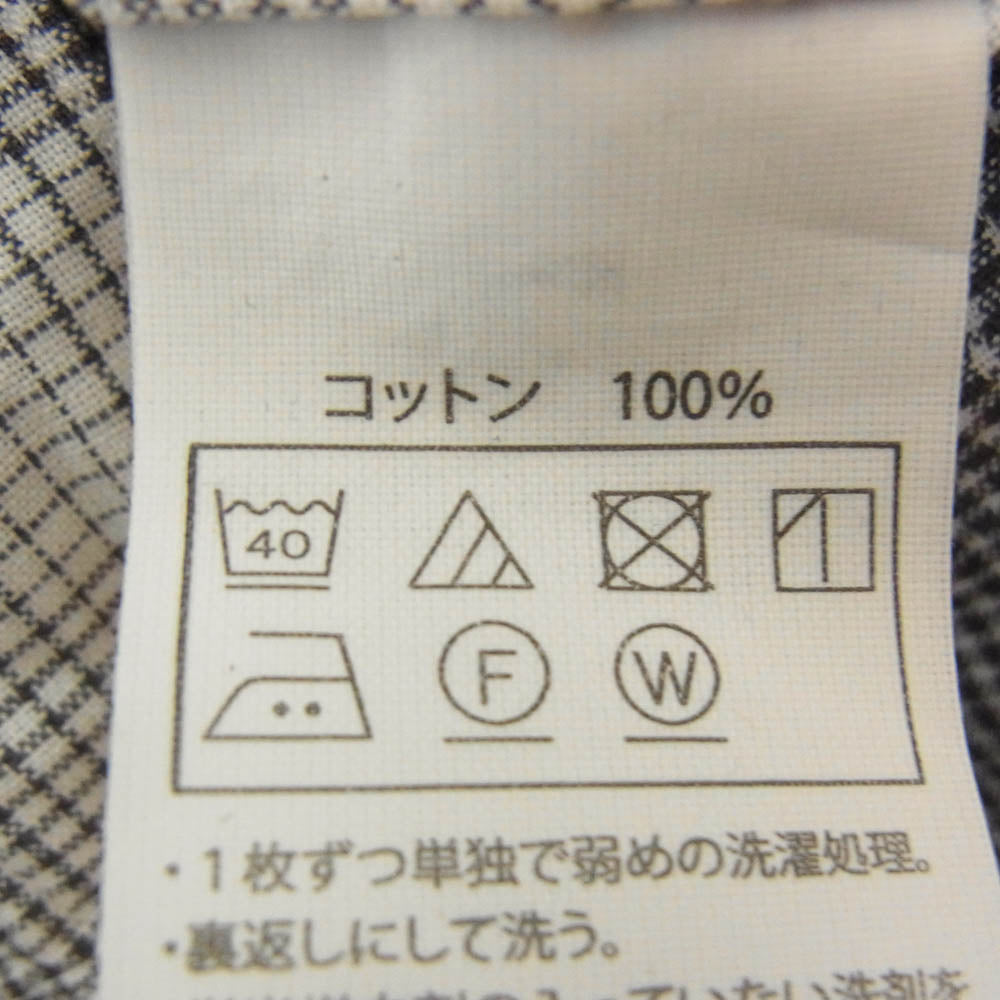 COOTIE クーティー 22SS Ombre Check S/S Shirt 半袖 チェック シャツ ブラック系 M【中古】